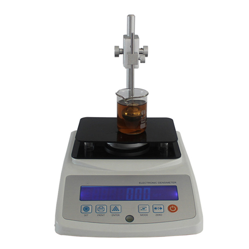 Viscous liquid densitometer